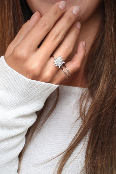 Mt Cook Lily Ring - Sterling