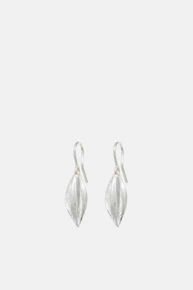 Leaf Earrings Short | Sterling