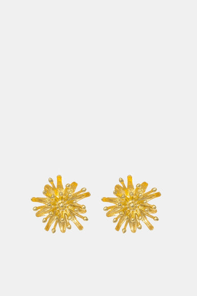 Mt Cook Lily Earrings Studs | 22ct Gold Plate