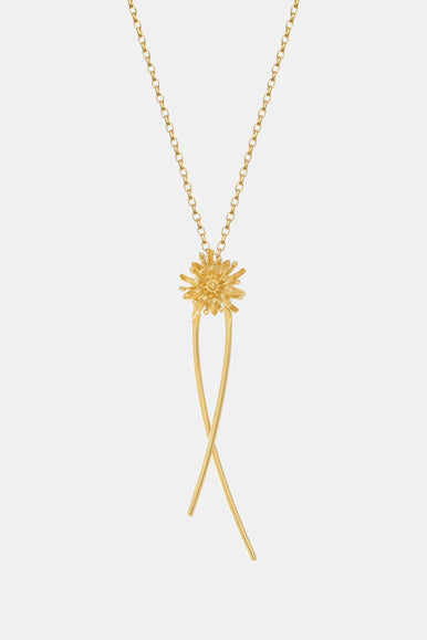 Mt Cook Lily Necklace Stem | 22ct Gold Plate