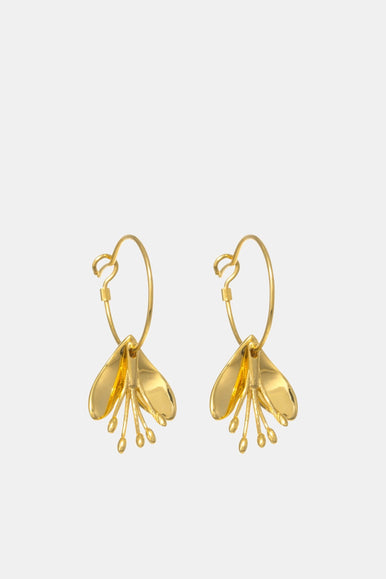 Rengarenga Earrings 22ct Gold Plate