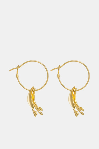 Rengarenga Earrings 22ct Gold Plate